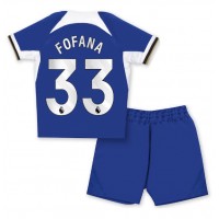 Dětský Fotbalový dres Chelsea Wesley Fofana #33 2023-24 Domácí Krátký Rukáv (+ trenýrky)